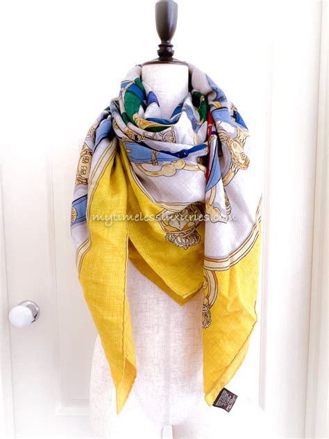hermes cashmere silk cavalcadour shawl 140